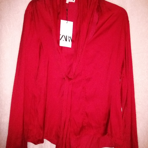 Zara Women's Vibrant Red Cardigan - Picture 1 of 4